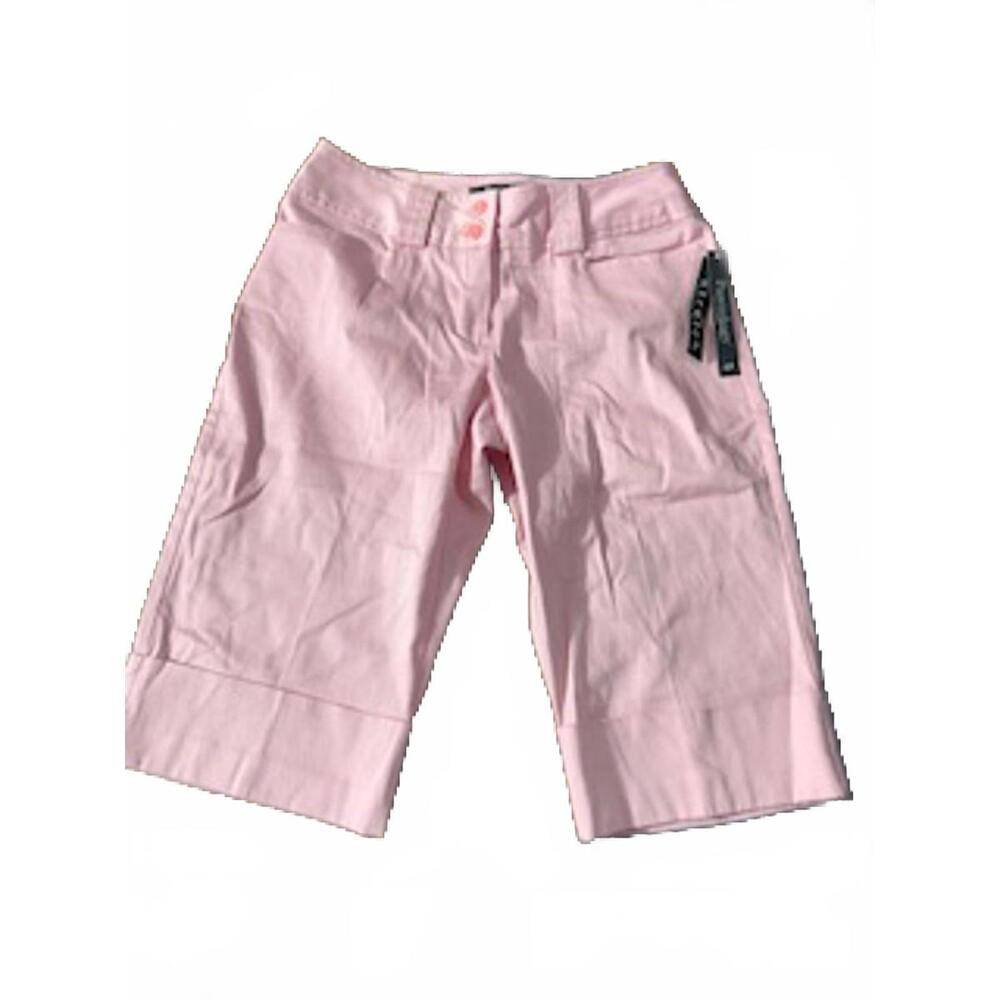 Pantology‎ Pink Women's Casual Long Knee Length Shorts Size 4P  NEW